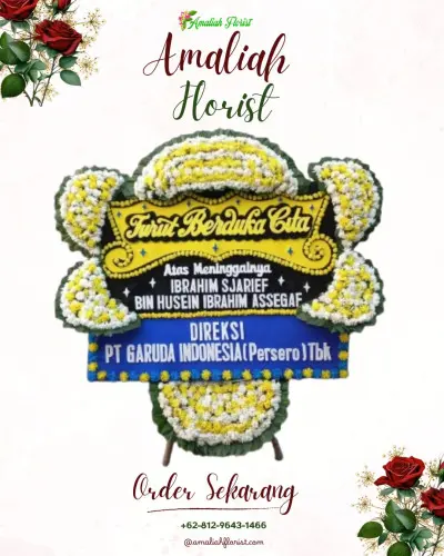 Papan Bunga Duka di Manegen